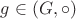 $g\in (G,\circ)$