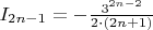 $I_{2n-1}=-\frac{3^{2n-2}}{2\cdot (2n+1)}$