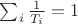 $\sum_i \frac{1}{T_i}=1$