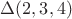 $\Delta(2,3,4)$