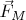 $\vec{F}_M$