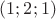 $(1;2;1)$