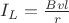 $ I_L = \frac{Bvl}{r}$