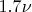 $1.7\nu$