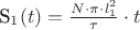 S_1(t)=\frac{N \cdot \pi \cdot l^2_1}{\tau} \cdot t