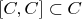 $[C, C]\subset C$