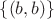 $ \{(b,b)\}$
