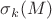 $\sigma_k(M)$