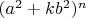 $(a^2+kb^2)^n$