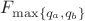 $F_{\max\{q_a,q_b\}}$ $F_{\max\{q_a,q_b\}}$
