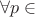 $\forall p \in $