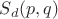 $S_d(p, q)$ $S_d(p, q)$