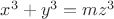 $x^3+y^3=m z^3$ $x^3+y^3=m z^3$