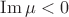 $\operatorname{Im}\mu<0$