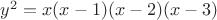 $y^2=x(x-1)(x-2)(x-3)$