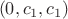 $ \ (0, c_1, c_1)$