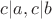 $c|a, c|b$