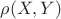 $\rho(X,Y)$