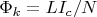 $\Phi_k=LI_c/N$