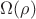 $\Omega (\rho)$