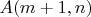 $A(m+1,n)$