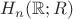 $H_n(\mathbb{R};R)$