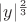 $|y|^{\frac{2}{3}}$