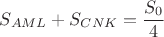 $ S_{AML}+S_{CNK}= \dfrac{S_0}{4}$