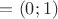 $М=М(0; 1)$