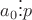 $\[a_0  \vdots p\]$