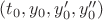 $(t_0, y_0, y_0', y_0'')$