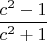 $\dfrac{c^2-1}{c^2+1}$