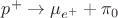 $p^+ \to \mu_{e^+} + \pi_0$