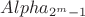 $Alpha_{2^m-1}$