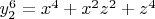 $y_2^6=x^4+x^2z^2+z^4$