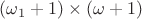 $(\omega_1+1) \times (\omega + 1)$
