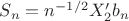 $S_n=n^{-1/2}X_2'b_n$