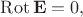 $\operatorname{Rot}\mathbf{E}=0,$