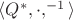 $\langle Q^{*}, \cdot, ^{-1} \rangle$