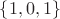 $\{1,0,1\}$