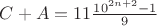 $C+A=11\frac{10^{2n+2}-1}{9}$