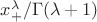 $x_+^\lambda /\Gamma(\lambda+1)$