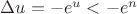 $\Delta u = -e^u < -e^n$