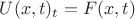 $U(x,t)_{t}=F(x,t)$