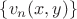 $\left\lbrace v_n(x, y)\right\rbrace$
