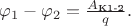 $\varphi_1 - \varphi_2 = \frac{A_\text{К1-2}}{q}.$ $\varphi_1 - \varphi_2 = \frac{A_\text{К1-2}}{q}.$