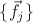 $\{\vec f_j\}$