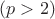 $(p>2) $