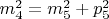 $m_4^2 =m_5^2+p_5^2$