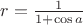 $r=\frac{1} {1+\cos a}$